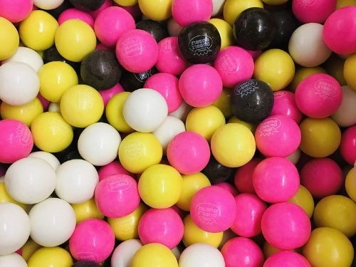 Dubble Bubble 1 Inch Gumballs Banana Split 1lb